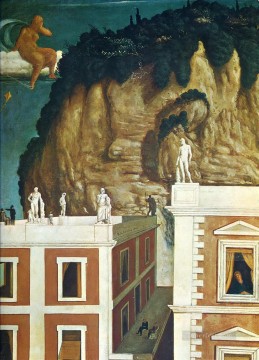 Abstracto famoso Painting - Viajeros extraños 1922 Giorgio de Chirico Surrealismo
